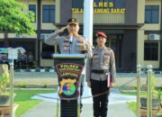 Polres Tulang Bawang Barat Gelar Upacara Kenaikan Pangkat Pengabdian Dan Pemberian Penghargaan bagi Personel yang Berprestasi serta Pemberian Reward Umroh Personel