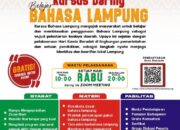 Dukung Hari Kamis Beradat, Mighrul Lampung Bersatu dan Unila Hadirkan Kursus Daring Bahasa Lampung Gratis