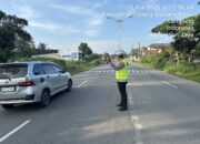 Wujud Pelayanan Prima, Sat lantas Polres Tulang Bawang Barat Laksanakan Pam Rawan Pagi Membantu Kelancaran Masyarakat