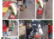 Pasca Car Free Day, Tim URC UPT PS DLH TKP Kota Bandar Lampung Sisir Sampah di Empat Ruas Jalan Protokol