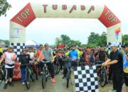 Kapolres Tulang Bawang Barat Ikut Fun Bike Dalam Rangka Peringati Hari Ulang Tahun Kabupaten Tubaba Ke-17