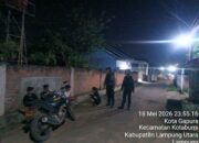 Sat Samapta Polres Lampung Utara Gelar Patroli Presisi R2 di Pemukiman Warga