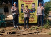 Polsek Tanjung Raja Pasang Banner Larangan Kendaraan Bodong, Edukasi Warga Tingkatkan Kesadaran Hukum