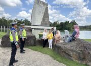 Jaga Ketertiban Lalu Lintas, Sat Lantas Polres Tulang Bawang Barat Lakukan Patroli Ke Tempat Wisata
