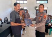 Satuan Binmas Polres Tulang Bawang Barat Laksanakan Pembinaan dan Penyuluhan serta Penyerahan Sarana Kontak di Tiyuh Candra Kencana
