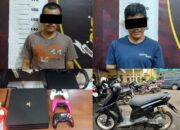 Dua Pelaku Curat di Metro Selatan Ditangkap, Polisi Amankan Motor dan PS4 Hasil Kejahatan