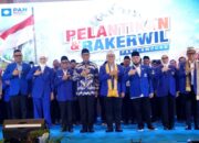 Pelantikan Pengurus PAN Lampung Berlangsung Meriah, Bagikan 1.000 Paket Sembako untuk Warga