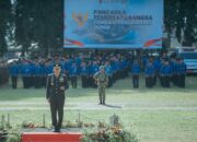 Pemprov Lampung Gelar Upacara Peringatan Hari Lahir Pancasila, Bertindak sebagai Inspektur Upacara Pangdam XXI/Radin Inten Mayor Jenderal TNI Kristomei Sianturi