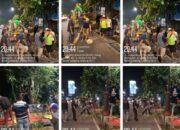 Satgas UPT PS DLH Tanjung Karang Pusat Bersihkan Sampah Liar di Seputaran Tugu Adipura Bandar Lampung