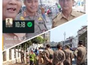 Petugas DLH Tanjung Karang Pusat Gabungan Satpol PP Tertibkan Pedagang di Kawasan Pasar SMEP Jalan Imam Bonjol