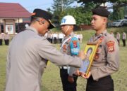 Polres Lampung Utara Gelar Upacara PTDH, Kapolres Tegaskan Komitmen Jaga Marwah Institusi