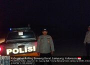 Ciptakan Situasi Kamtibmas Aman Kondusif, Polsek Gunung Agung Gelar Patroli Rawan Malam Hari