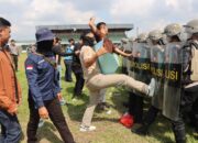 Dit Samapta Polda Lampung Gelar Latihan Peningkatan Kemampuan Dalmas Terpadu di Lampung Utara