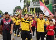 Sambut Hari Bhayangkara ke-80, Polres Way Kanan Gelar Olahraga Bersama dan Dukung Ketahanan Pangan