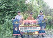 Cegah Karhutla Polsek Gunung Agung Sosialisasi Pencegahan Karhutla, Wujud peduli lingkungan