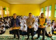 Polsek Gunung Agung Berikan Edukasi Kenakalan Remaja dan Disiplin Lalu Lintas di SMPN 13 Tubaba