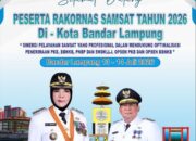 Pemkot Ucapkan Selamat Datang Peserta Rakornas Samsat 2026 di Kota Bandar Lampung