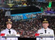 Semarak Final Piala Dunia 2026, Bunda Eva Ajak Ribuan Warga Jaga Persatuan dan Kesatuan di Tugu Adipura
