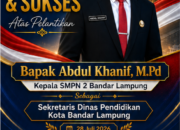 Direksi Media Khatulistiwa1972 Sampaikan Ucapan Selamat atas Pelantikan Abdul Khanif sebagai Sekretaris Dinas Pendidikan Kota Bandar Lampung
