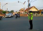 Pastikan Kamseltibcar Lantas Aman dan Lancar, Satlantas Polres Lampung Utara Gelar Gatur 