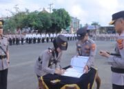 Kapolres Metro Polda Lampung Pimpin Upacara Sertijab Kasat Lantas