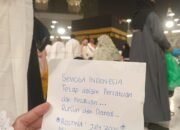 Do’a di Depan Ka’bah untuk Indonesia Di Tulis Lewat Selembar Kertas