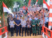 Dukung Peningkatan Ekonomi Masyarakat, Kapolda Lampung Resmikan Jembatan Merah Putih Presisi