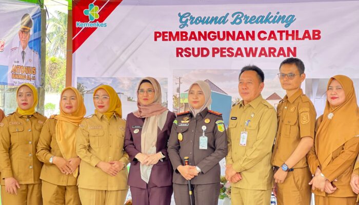 Peletakan Batu Pertama Pembangunan Gedung Cathlab RSUD Pesawaran Perkuat Akses Layanan Jantung