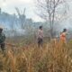 Polsek Lambu Kibang Lakukan Ground Check Hotspot Karhutla di Tiyuh Agung Jaya