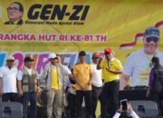 Meriahkan HUT RI ke-81, Wakapolres Lampung Utara Hadiri Colour Fun Genzi Aprozi Alam