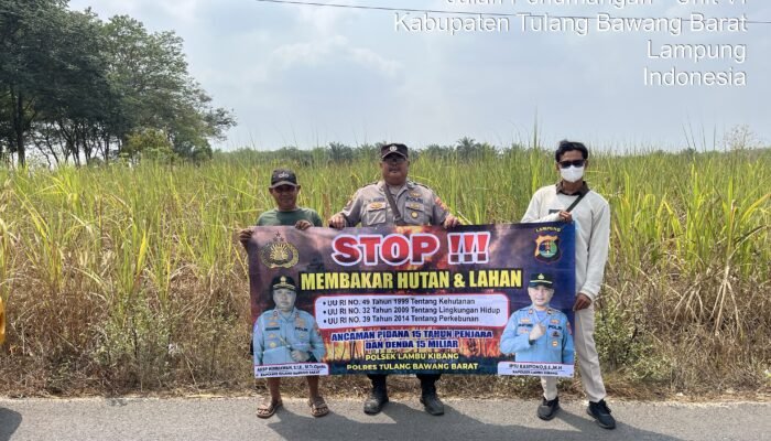 Cegah Karhutla, Polsek Lambu Kibang Gencar Lakukan Sosialisasi ke Masyarakat Ingatkan Warga Untuk Waspada