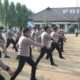 Polres Lampung Utara Tingkatkan Kemampuan Beladiri Personel, Wakapolres Pimpin Latihan