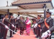 Polres Lampung Utara Gelar Tradisi Pelepasan Personel Purnabakti Tahun 2026