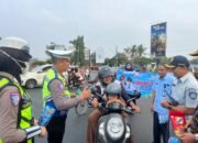 Satlantas Polres Lampung Utara Sosialisasikan Keringanan Pajak Kendaraan kepada Masyarakat