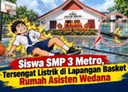 Siswa SMPN 3 Metro Tersengat Kabel Listrik di Lapangan Rumah Asisten Wedana, Sempat Tak Sadarkan Diri dan Dirawat di ICU