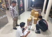 Unit II Tipidter Sat Reskrim Polres Mesuji Berhasil Menyita Rokok Tanpa Cukai
