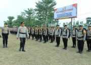 Polres Tulang Bawang Barat Gelar Apel Pergeseran Pasukan (Serpas) Pengamanan Pilkatiyuh Serentak 2026