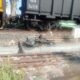 Motor Ringsek, Pemotor Tewas Tertabrak KA Barang di Depan KUA Jagabaya 2 Way Halim