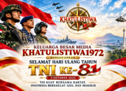 Keluarga Besar Media Khatulistiwa1972 Indonesia Ucapkan Dirgahayu TNI ke-81